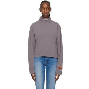 Heron Preston Gray Style Turtleneck Size Large New